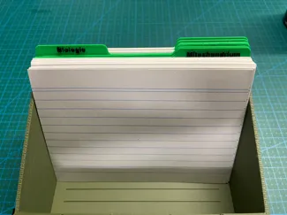 A6 Karteikarten Register Custom