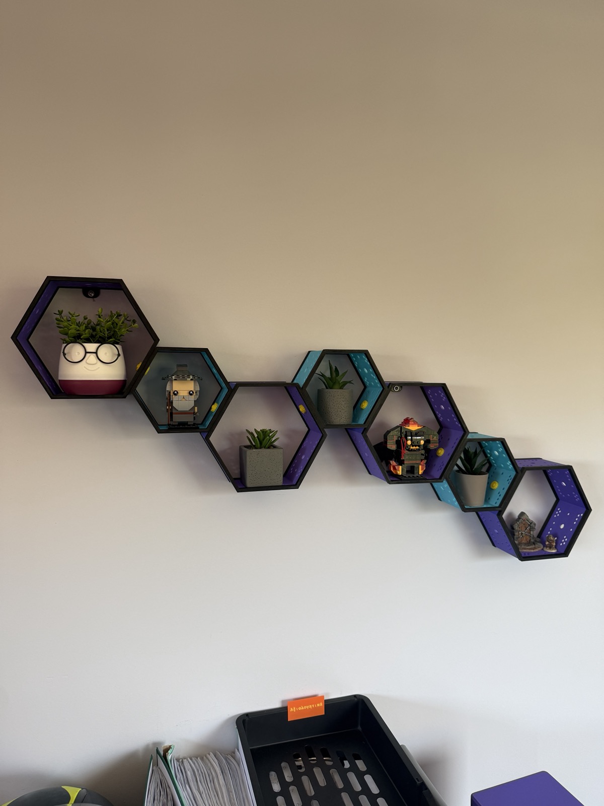 Miniatura 2 do modelo 3D Hex Modular Shelves