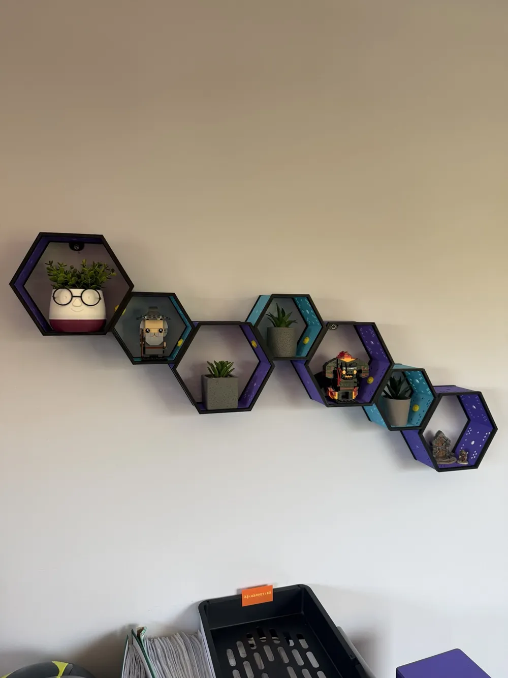 Hex Modular Shelves - Free 3D Print Model - MakerWorld