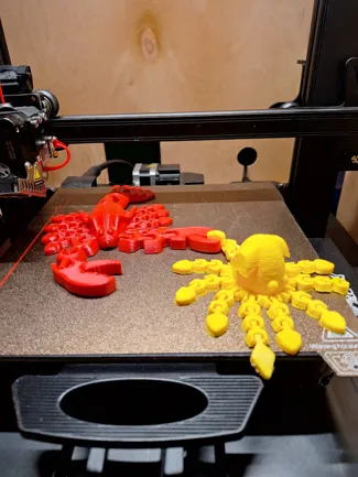Articulated Print in Place Lobster