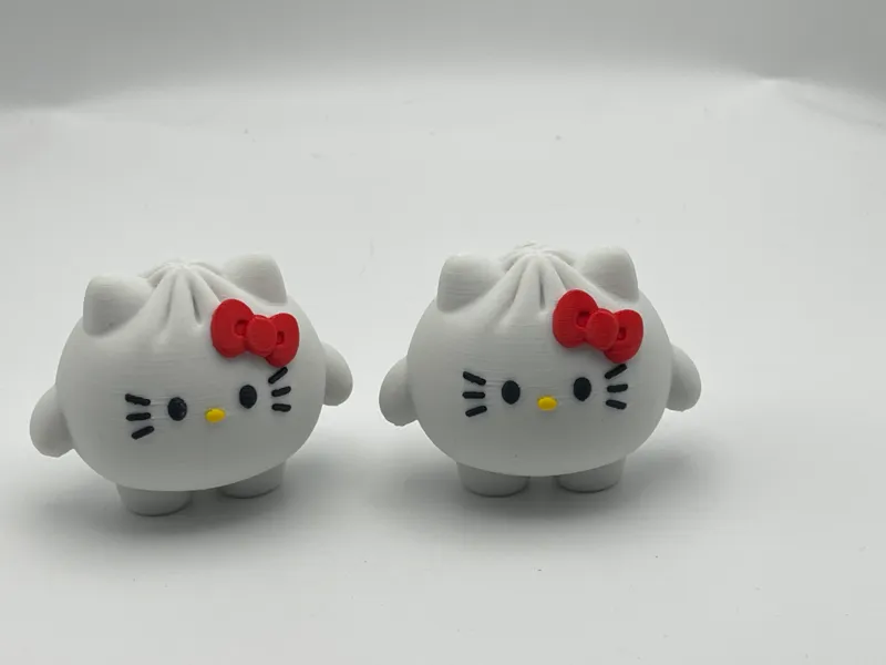 可爱的包子Hello Kitty 凯蒂猫钥匙扣挂件 AMS多色打印