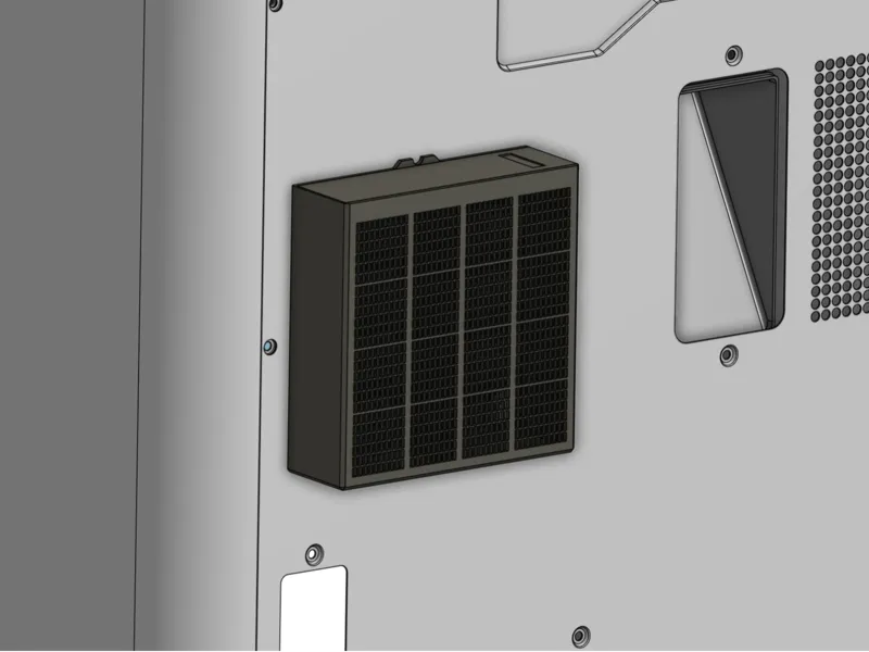 External Carbon Air Filter Bambu Lab X1C P1S X1E