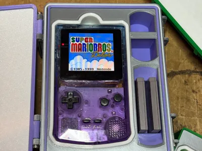 Game Boy Color Rugged Gridfinity Travel Case
