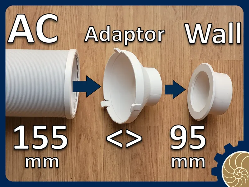 AC Tube Adaptor - 155mm tube to 95mm OD