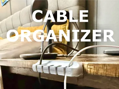 Nightstand Cable Organizer