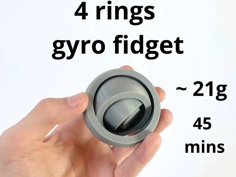 Satisfying Gyro Fidget - 4 Rings