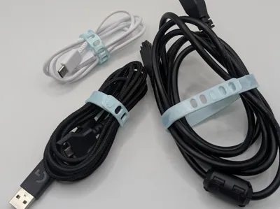 Flexible TPU Cable Tie (10/15/20 cm) Parametric