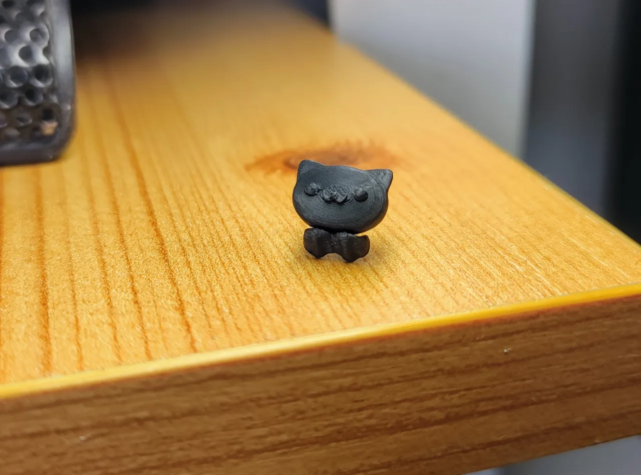 Cute Cat Earrings – 2-Part Print with Snap Fit view 2
