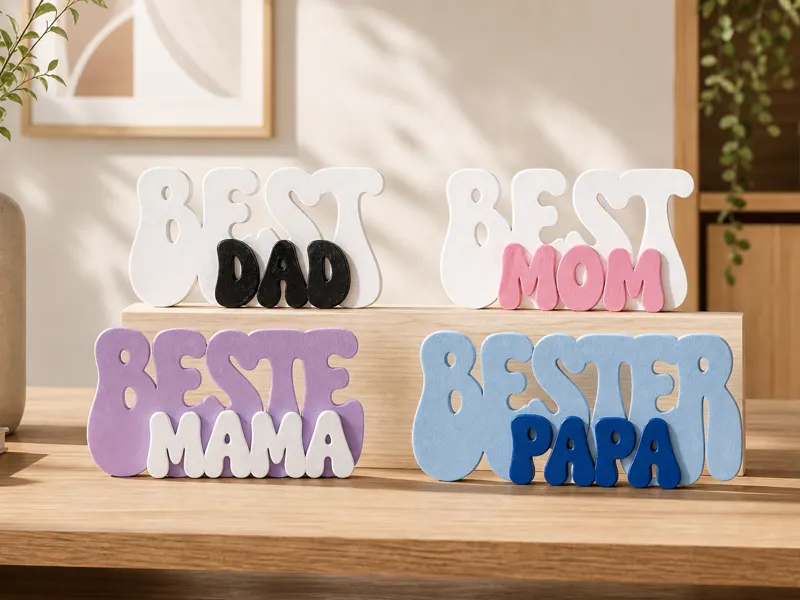 Best Dad, Best Mom, Beste Mama, Bester Papa
