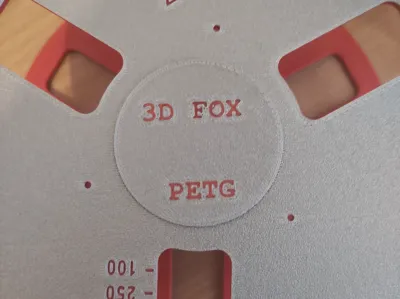 3d fox spool label