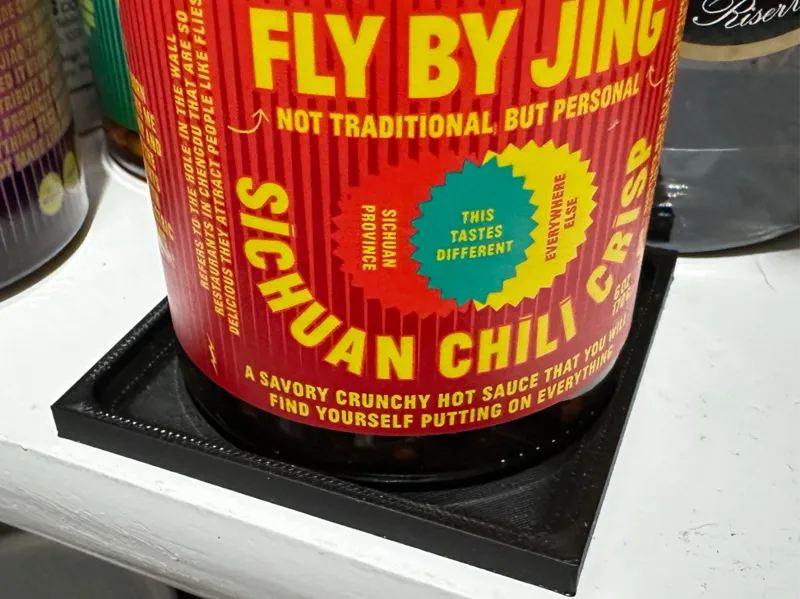 Tray of Distrust: Tray for "Fly by Jing" bottles