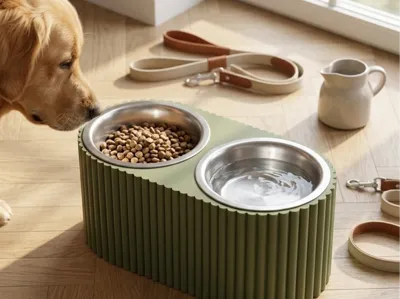 Pet Cat Elevated Bowl Stand