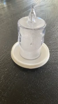 Bottom Redisign for LED Candle (38mm Candle Diameter)