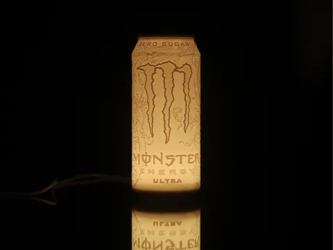 Monster Energy Ultra (White Monster) Lithophane