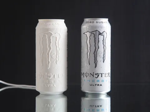 Monster Energy Ultra (White Monster) Lithophane view 2