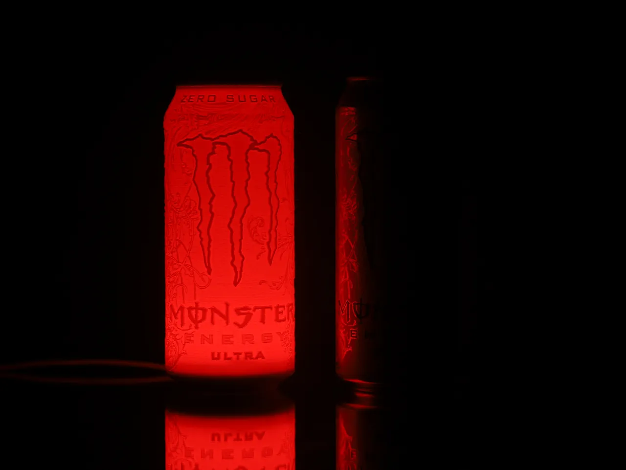 Monster Energy Ultra (White Monster) Lithophane view 4