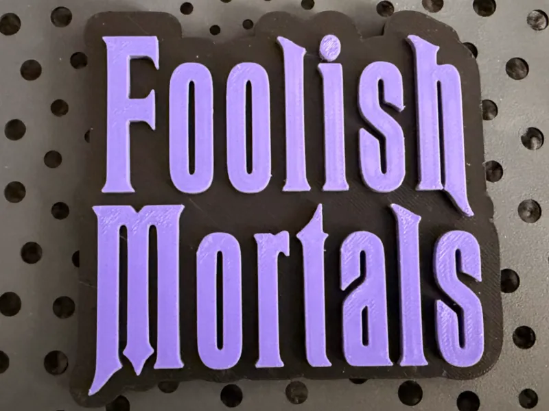 Haunted Mansion Foolish Mortal Magnet