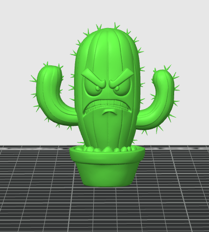 Miniatura 2 do modelo 3D Angry cactus 3D model