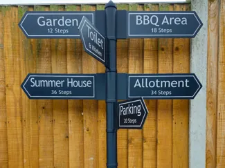 Garden Sign Post