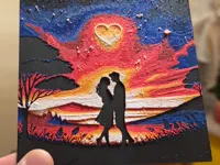 Tableau coucher de soleil romantique — photo 2