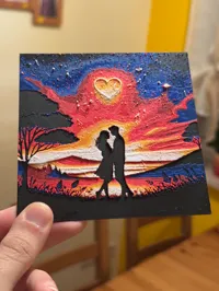 Tableau coucher de soleil romantique — photo 8