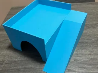Guinea Pig/Hamster/Mouse House with Roof & Ramp