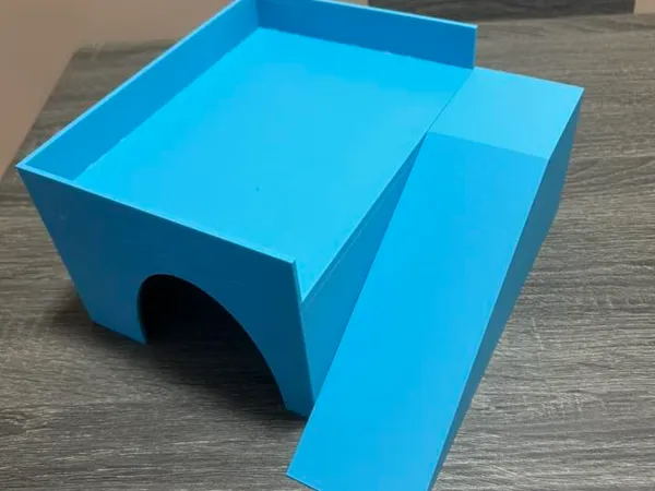 Maison pour cochon d'Inde, hamster ou souris avec toit et rampe