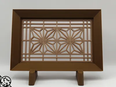 Kumiko - Asanoha Display Panel