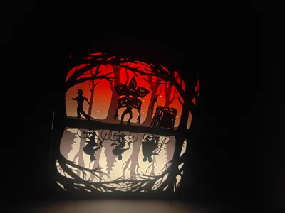 Spezielles Design, Stranger Things Light Box, dekorative Figur, Geschenk