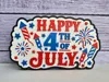 Happy 4th of July (Embossed)(Free Standing, Thin, Xtra Thin)