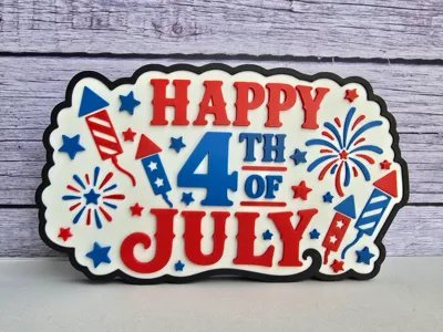 Happy 4th of July Sign