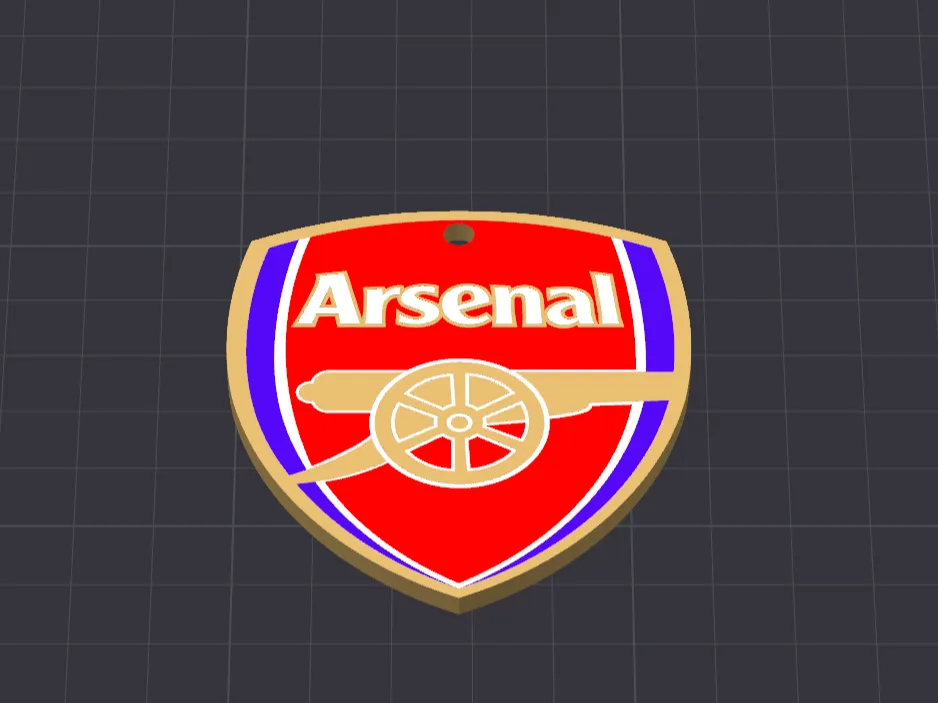 Arsenal Keychain - Free 3D Print Model - MakerWorld