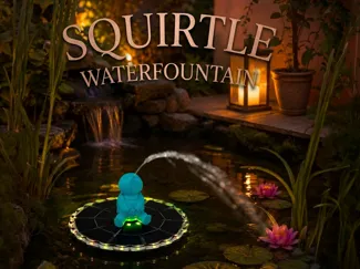 Wasserspritzendes Schiggy