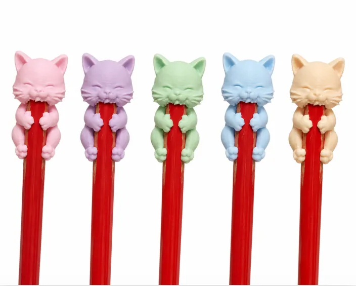 Cute Cat Pencil Topper - Free 3D Print Model - MakerWorld