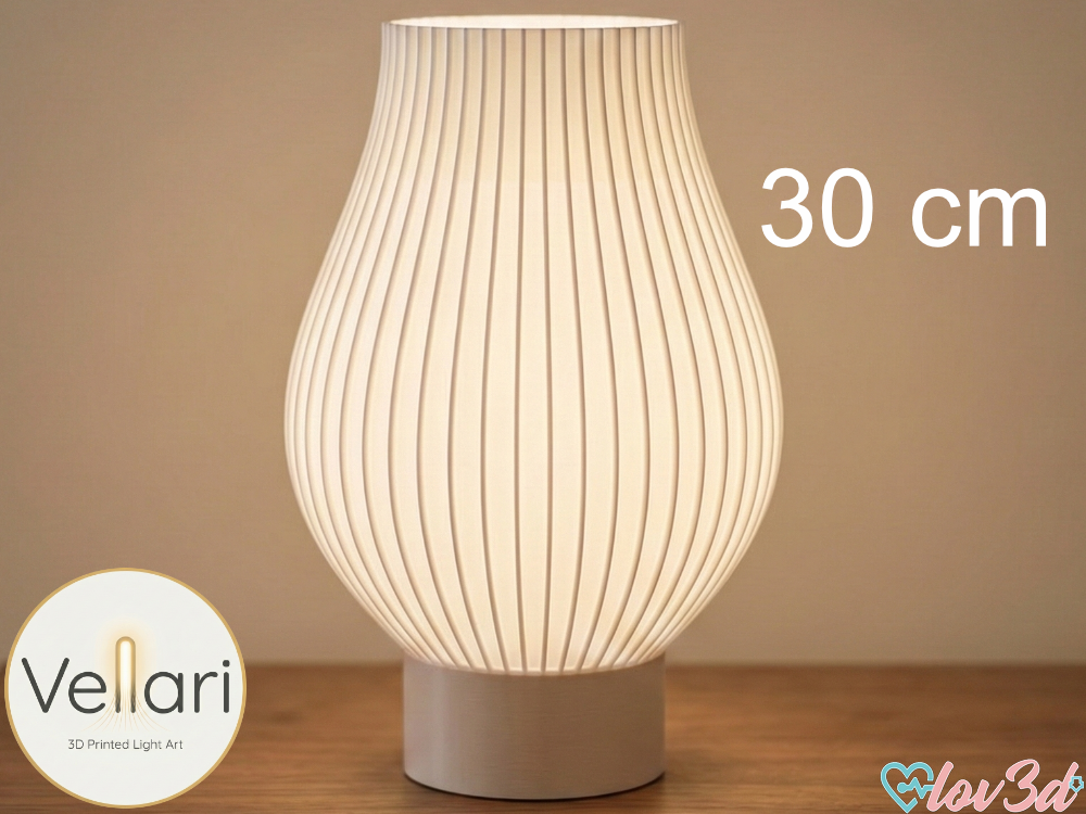 Vellari Modular Lamp - Fluted & Swirl Shades