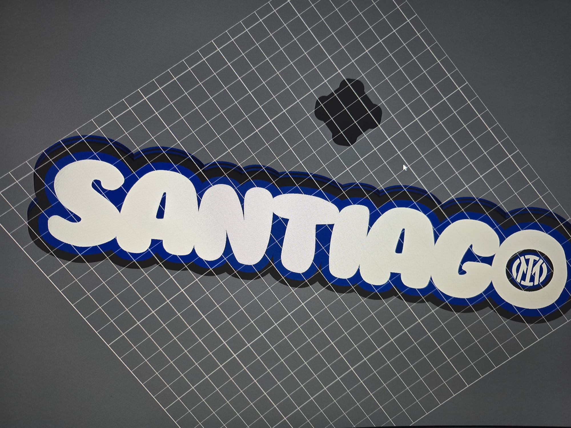 Miniatura 3 do modelo 3D Scritta inter