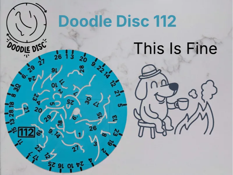 Doodle Disc 112 This Is Fine