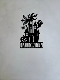 Silhouette maison hantée Halloween — photo 3