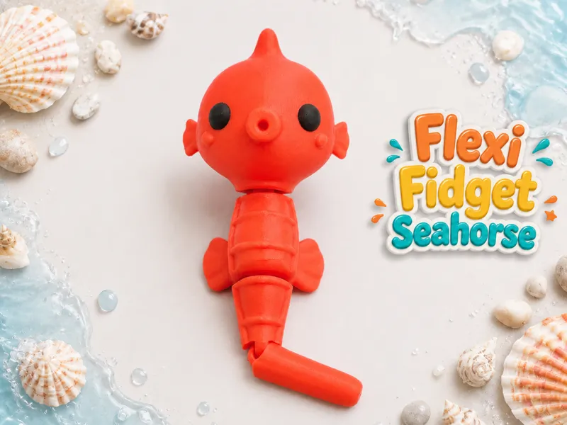 Flexi Fidget Seahorse