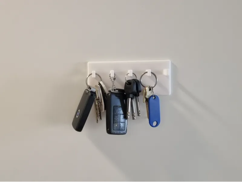 Simple Key Hanger 5 hooks - 60min Print