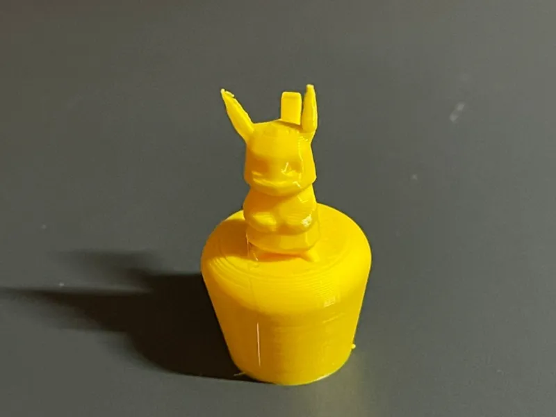 Low-Poly Pikatschu Bottle Stopper