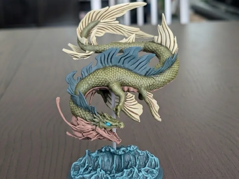 Water Dragon - DnD Miniature (75mm)