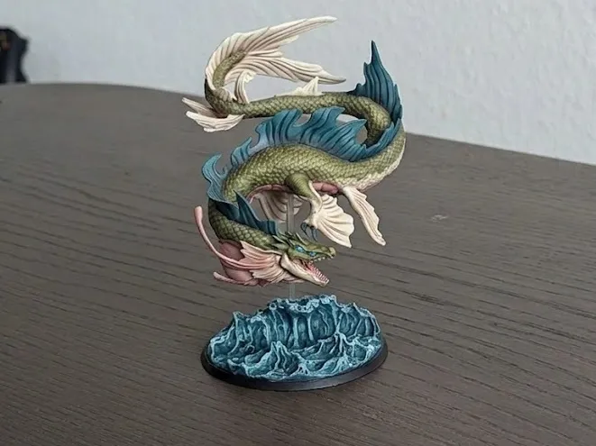 Water Dragon - DnD Miniature (75mm)