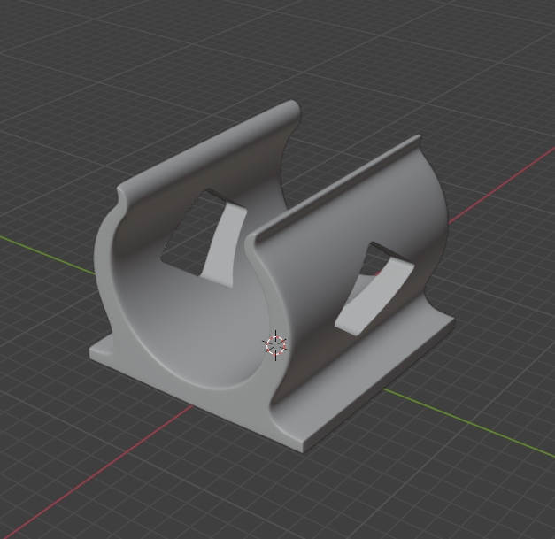 Miniatura 2 do modelo 3D 电线卡扣