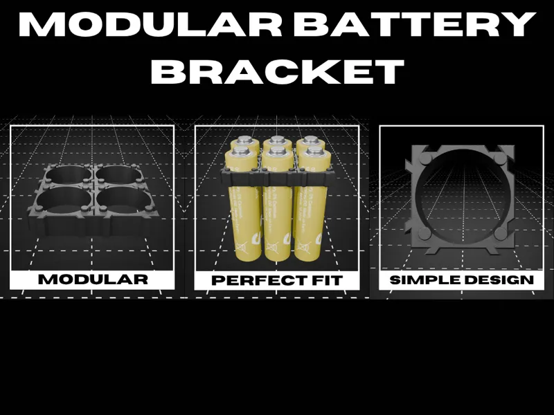 18650 Battery Modular Bracket