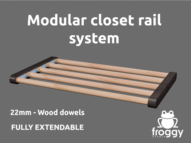 Closet Rail Rack System
