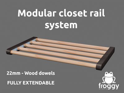 Closet Rail Rack System