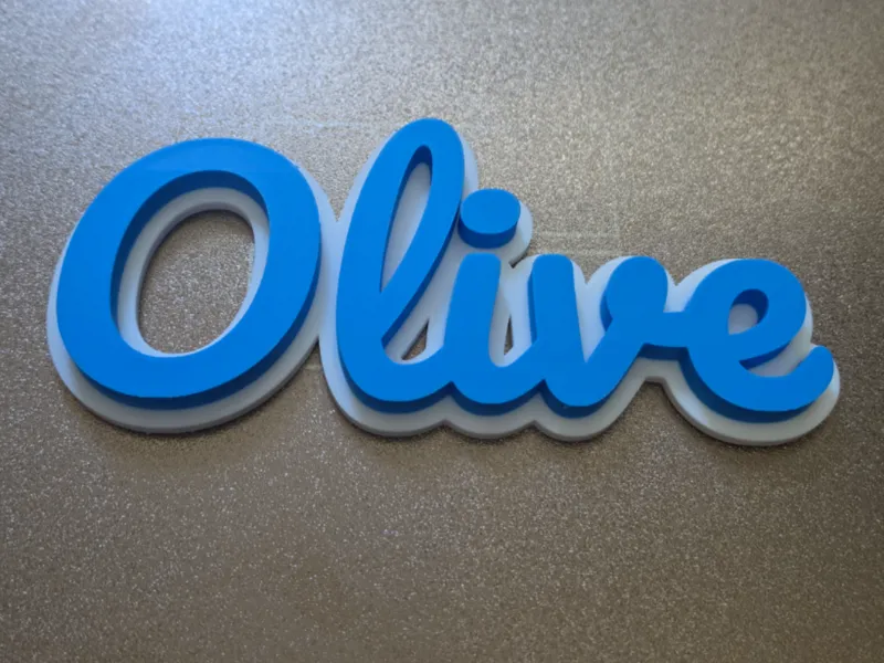 Customizable Kids' Name Door Plate - Script
