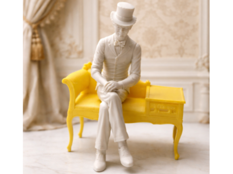 Victorian Gentleman on Chaise