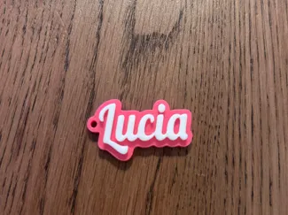 Lucia name keychain